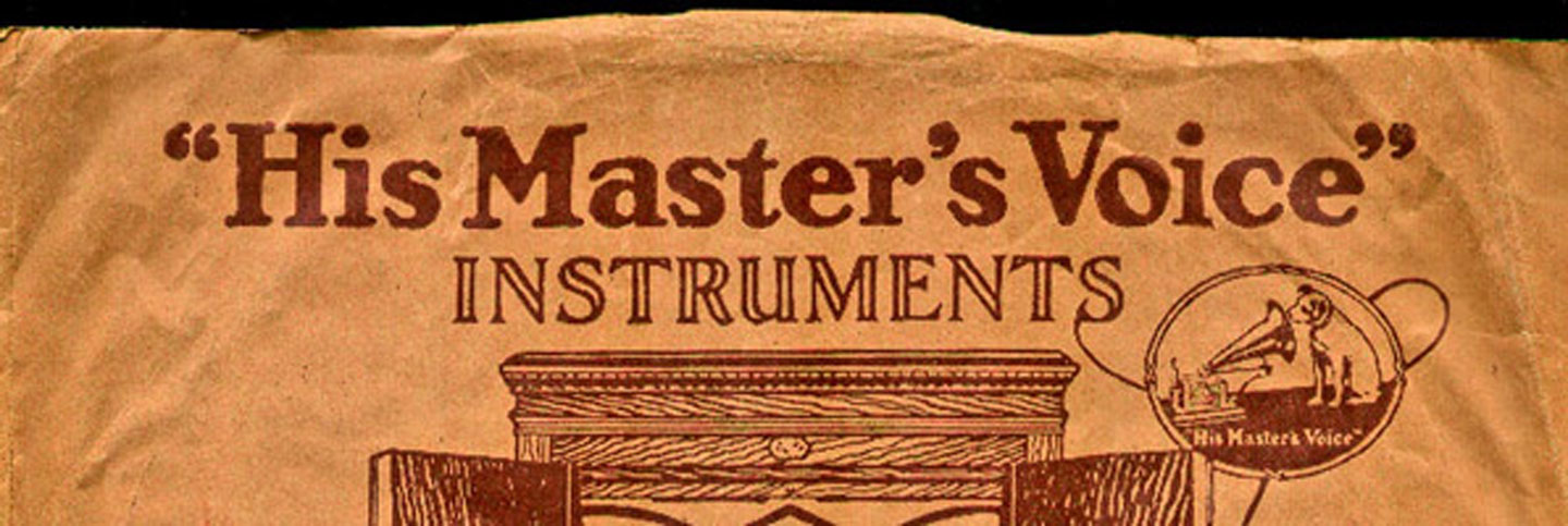 top of his masters voice